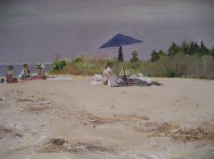 Umbrella on the Bay