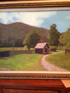 031 kenneth pesile painting cades cove