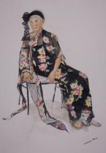 081 michele rath painting elegant lady
